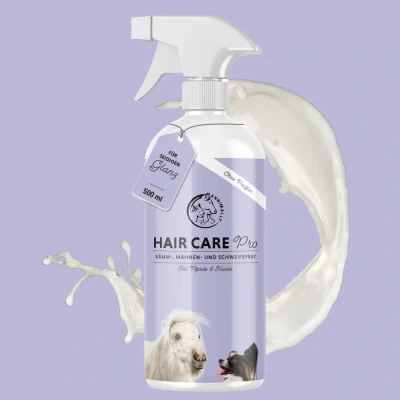 Abbildung von Annimally Mähnenspray für Pferde 500ml Schweifspray und Kämmspray Hunde leichteres Kämmen &amp; seidigen Fellglanz