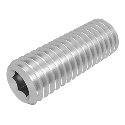 Abbildung von SECCARO Gewindestift mit Kegelkuppe M6 x 16 mm, Edelstahl V2A VA A2, DIN 913 / ISO 4026, Innensechskant, 20 Stück
