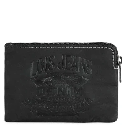 Abbildung von Lois Geldbeutel &amp; Schlüsseltasche Klein Schlüsseletui Leder Autoschlüssel Tasche Schlüssel Etui 201702, Schwarz