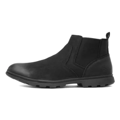 Abbildung von Hush Puppies Herren Tyrone Chelsea Stiefel, Schwarz, 39.5 EU