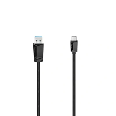 Abbildung von Hama USB C Kabel Stecker A 3.2 Gen1 5 Gbit/s 0,25m Kabel, Typ A, C, (25 cm)