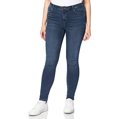 Abbildung von ONLY Carmakoma Damen CARLAOLA Life HW SK DNM AZGZ878 NOOS Jeans, Dark Blue Denim, 42W/30L
