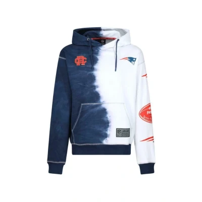 Abbildung von Re:Covered NEW England Patriots NFL INK DYE Effect Kapuzenpullover, Größe: Small, Blau