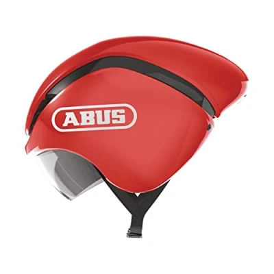 Abbildung von ABUS Zeitfahrhelm GameChanger TT Aerodynamischer Fahrradhelm mit optimalen Ventilationseigenschaften für Damen und Herren Rot, Größe S