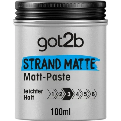 Abbildung von got2b Haarwachs Matt Paste 100 ml Strand Matte, 1 tlg., Styling Paste, für matte Surfer Looks Ohne verkleben