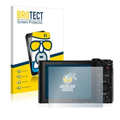 Abbildung von BROTECT Entspiegelungs Schutzglas für Sony Cyber Shot DSC HX90 Schutz Folie Panzerfolie Glas Matt [Extrem Kratzfest 9H, Anti Reflex]