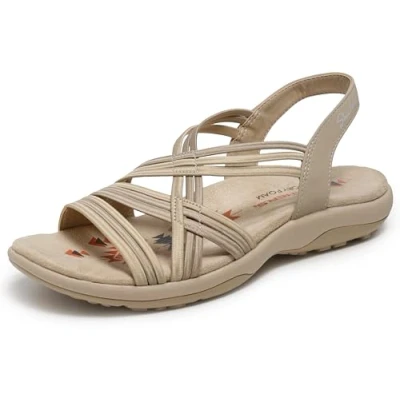 Abbildung von Skechers Damen Reggae Slim Simply Stretch Sportsandale, Natur Grau, 39 EU