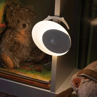 Abbildung von Paulmann LED Nachtlicht Mobiles Viby rund Weiß, mit Bewegungsmelder, keine Angabe, Leuchtmittel enthalten: Ja, fest verbaut, LED, warmweiss, Kinderzimmerlampe