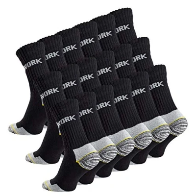 Abbildung von 18 Paar Herren Arbeitssocken Robuste Atmungsaktive Work Socks Berufssocken, Gr. 39 42