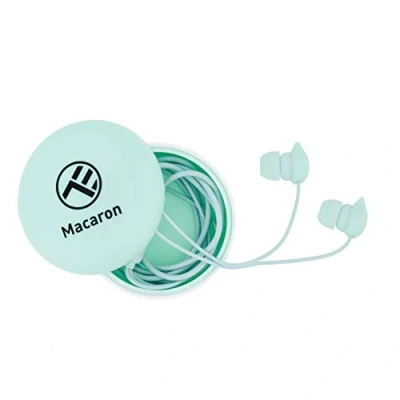 Abbildung von TELLUR im Ohr Kopfhörer Macaron, Tragetasche, Blau