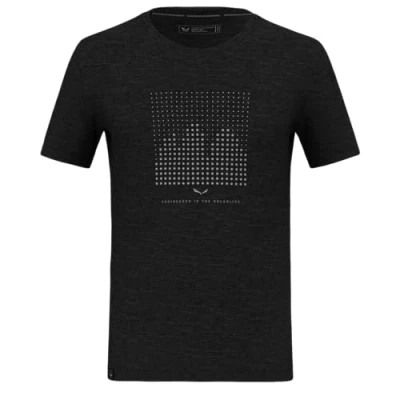 Abbildung von Salewa Eagle Dotted Mountain Merino T Shirt Men, Black Out, L