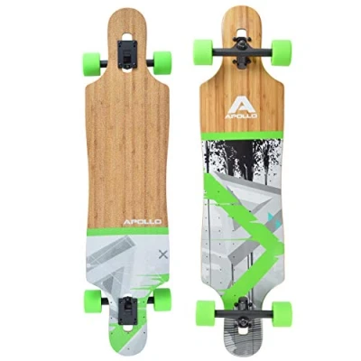 Abbildung von Twin Tip DT Longboard 40&quot; aus mehrlagigem Holz für idealen Flex &amp; Stabilität