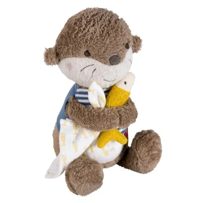 Abbildung von Fehn Kuscheltier Otter Theo, Nachtlicht, mit »Glow in the dark« Bestickung &amp; Nachtlicht Modul