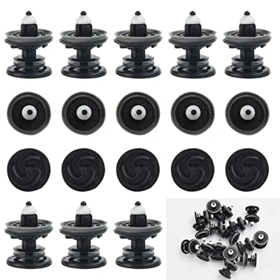 Abbildung von STCRERAG 20 Stück Befestigungsclips Kunststoff Türverkleidung Befestigung Clips Tragbar Autotür Klips Austauschbar Auto Türverkleidungs für Caddy, Golf, Passat, Touareg, Scirocco(3 * 2.2cm)