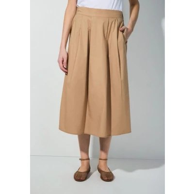 Abbildung von More &amp; Faltenrock, Damen, Größe: 38, Beige