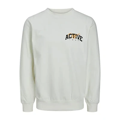 Abbildung von Jack &amp; Jones Jorbrink Studio CREW NECK Sweatshirt, Herren, Größe: XL, Cloud dancer