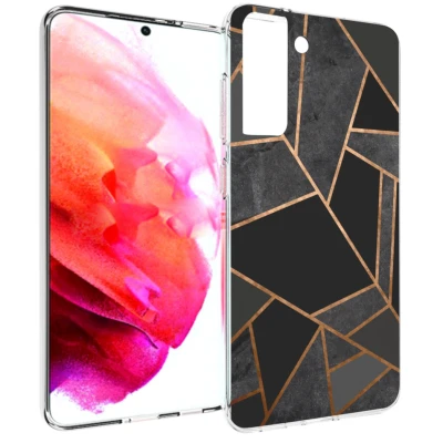 Abbildung von Samsung Galaxy S21 FE Hülle Silikon iMoshion Soft Case/Backcover Handyhülle Schwarz