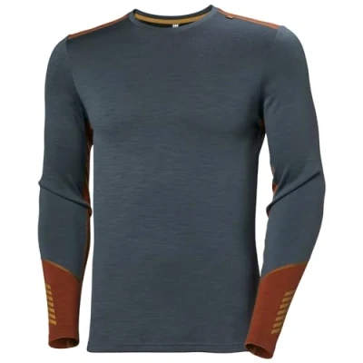 Abbildung von Helly Hansen LIFA Midweight CREW Unterhemd/shirt, Herren, Größe: XXL, Alpine frost