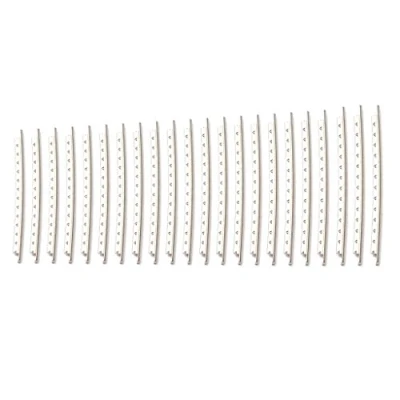 Abbildung von Alnicov Gitarren Bunddraht, 22 Stück, vernickeltes Kupfer, 2,7 mm Set für E Akustikgitarre, Bünde, Griffbrett, silberfarben