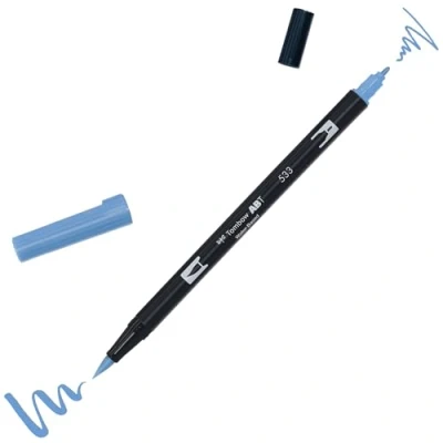 Abbildung von Tombow brush pen ABT dual Peacock blue