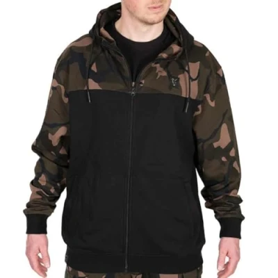 Abbildung von Fox Fishing Hoodie LW Black/Camo Split Zip Hoody