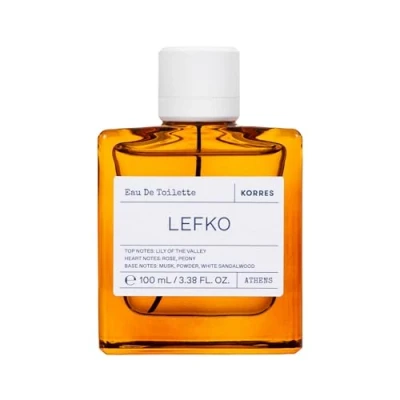 Abbildung von KORRES LEFKO Eau de Toilette für Herren und Damen, unisex Duft in Vorteilsgröße, floral, pudrig, vegan, 100 ml