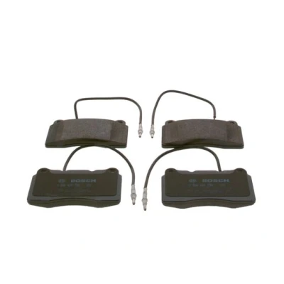 Abbildung von BOSCH 0 986 424 738 Bremsbelagsatz Low Metallic mit integriertem Verschleißsensor Anti Quietsch Blech, Montageanleitung PEUGEOT: 807