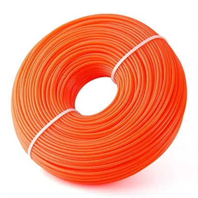 Abbildung von FEPITO Mähfaden rund orange 2,4 mm x 96 m Trimmerfaden Freischneider Faden