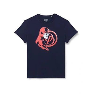 Abbildung von Marvel Herren Memarcots244 T Shirt, Marineblau, XS