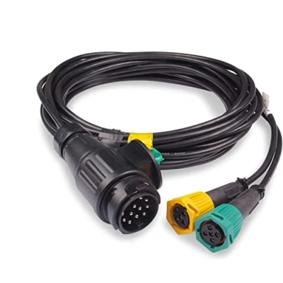 Abbildung von Kabelsatz für Anhänger 5 m mit 13 pol. Stecker, Bajonett Stecksystem, Schutzklasse IP67