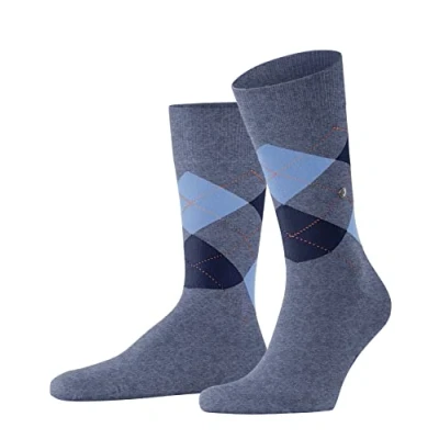 Abbildung von Burlington Herren Socken King M SO Baumwolle gemustert 1 Paar, Blau (Marine 6120) neu umweltfreundlich, 46 50
