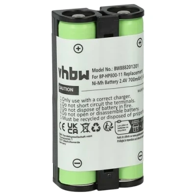 Abbildung von vhbw Akku kompatibel mit Sony MDR RF995, RF995RK, WH RF400 Wireless Headset Kopfhörer (700mAh, 2,4V, NiMH)