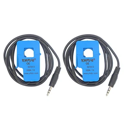Abbildung von HUABAN 2PCS SCT013 000V 100A 1V Nicht invasiver Split Core Stromwandlersensor