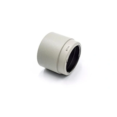 Abbildung von vhbw Gegenlichtblende Sonnenblende Streulichtblende Kunststoff, weiß grau kompatibel mit Canon EF 70 200mm F4 L is USM, USM Ersatz für ET 74.