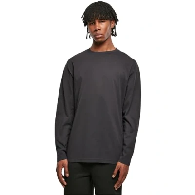 Abbildung von Urban Classics Longsleeve Sweatshirt, Herren, Größe: Large, Black