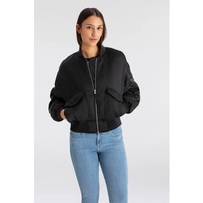 Abbildung von Levi&#039;s ANDY Techy Jacket Bomberjacke, Damen, Größe: Large, Caviar