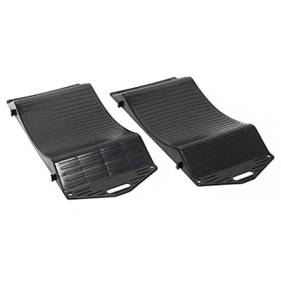 Abbildung von Wiltec XPOtool Reifenschoner 2tlg. 13 18 Zoll Reifenbett 440x200x40mm Kunststoff Reifenschutz Standplatten