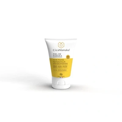 Abbildung von CICAMANUKA Reparierende Handpflege mit Manuka Honig IAA15+ pflegt und spendet Feuchtigkeit Bio zertifiziert 50 ml