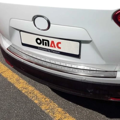 Abbildung von OMAC Ladekantenschutz Stoßstangenschutz kompatibel mit Mazda CX 5 2011 2017 Edelstahl Silber