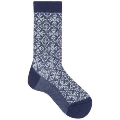 Abbildung von KUNERT Damen Socken Allover Flower Fashion Gentian blue 1650 39 42