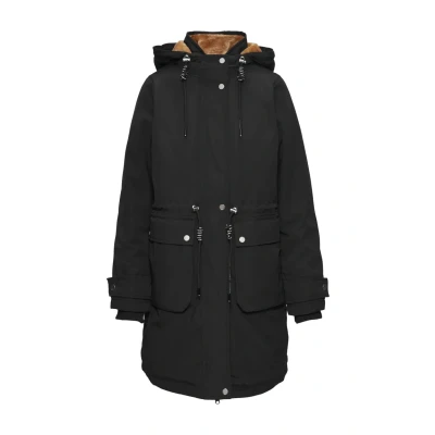 Abbildung von QS MIT Kapuze Parka, Damen, Größe: Large, Schwarz