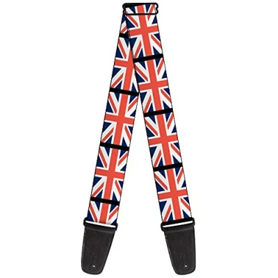 Abbildung von Gitarrengurt von Buckle Down 34 60&quot; United Kingdom Flags