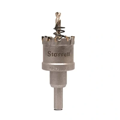 Abbildung von Starrett Hartmetall bestückte Lochsäge CTD35 TCT Tiefschnitt für Metall Edelstahl Eisen Aluminium 35mm