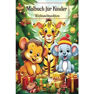 Abbildung von Malbuch Kinder Weihnachtsedition: Ausmalbuch Kinder, für mit Wintermotiven und süßen Tieren