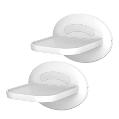 Abbildung von Cozycase Wandhalterung für Google Nest WiFi, Sonos, Home, Home Mini, Überwachungskamera Halterung Ständer, platzsparende Lösung Alles bis zu 7 kg weiß(2 Pack)
