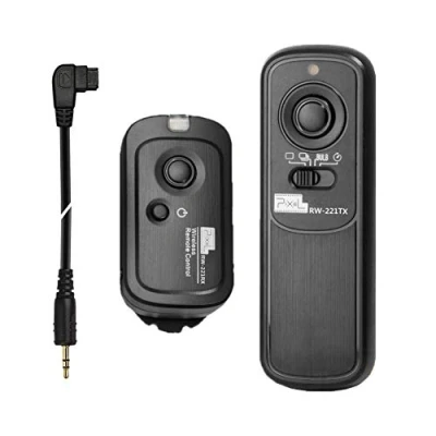 Abbildung von Pixel Kabellose Fernauslöser RW/S1 Auslöser Fernbedienung Kompatibel mit Sony a100 a200 a300 a350 a400 a450 a500 a550 a560 a580 a700 a850 a900 a37 a55 a57 a65 a67 a77 a99 a77II a99II wie RM L1AM