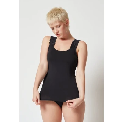 Abbildung von Skiny Damen TANK TOP Top, Damen, Größe: 38, Black