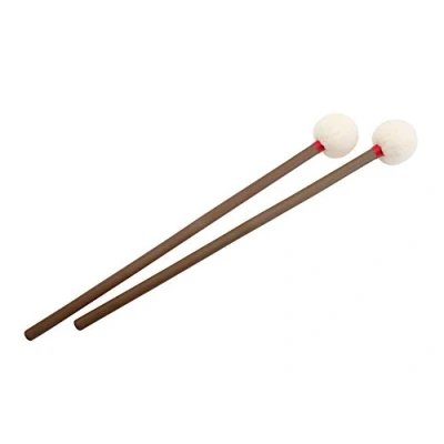 Abbildung von XDrum TB48 Paukenschlägel Paar (Bambusstiel, 48 mm Filzkopf, Länge: 39,5 cm)