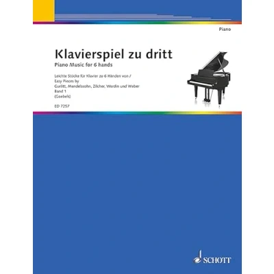 Abbildung von Klavierspiel zu dritt: Musik für Klavier 6 Händen. Band 1. händig.