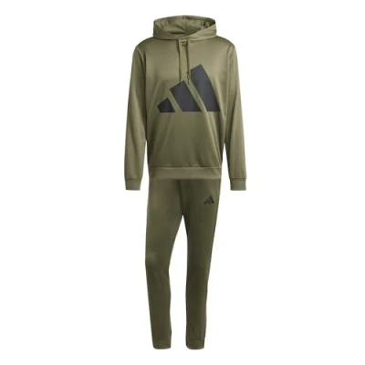 Abbildung von adidas Herren BIG LOGO FRENCH TERRY HOODED TRACKSUITS, olive strata, XXL